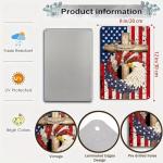Patriotic Stars and Stripes Eagle USA Flag Tin Sign for Home Bedroom Man Cave Garage 4th of July Memorial Day Independence Day Decor 8 X 12 Inch (3704)