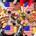 50Pcs 4th of July Paper Plates,4th of July Themed American Flag Patriotic Party Supplies,7inch American Flag Paper Plates,for Patriotic Party Veterans Memorial Day 4th of July Independence Day Decor