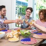 50Pcs 4th of July Paper Plates,4th of July Themed American Flag Patriotic Party Supplies,7inch American Flag Paper Plates,for Patriotic Party Veterans Memorial Day 4th of July Independence Day Decor