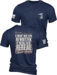 Not ReWritten Navy Patriotic Triblend T-Shirt