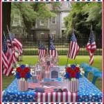 Acellegic 6 Set Patriotic Table Centerpieces Patriotic Vases with Removable Foam Blocks Red White and Blue Flower Box Cardboard Vases for Flowers Mason Jars Utensil Holder for Kitchen Home 4th of July