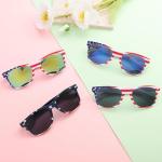 Fsmiling Bulk American Sunglasses USA Flag Sunglasses Patriotic Glasses for Adults 4th Of July-10Pack