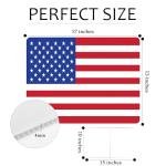 USA Flag Old Glory United States of America Yard Sign Double Sided With Stake - Large, 17 Inch By 13 Inch for Military Veteran Patriotic