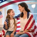 MARFOREVER 40Pcs/20 Pairs Patriotic Charms, 4th of July Enamel Charms for Jewelry Making, Red White Blue American Flag Independence Day Pendants for Bracelet Necklace Earrings Making