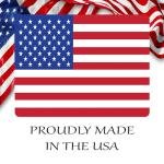 USA Flag Old Glory United States of America Yard Sign Double Sided With Stake - Large, 17 Inch By 13 Inch for Military Veteran Patriotic