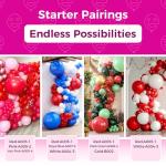 Red Latex Balloons - 100 Pack for Patriotic Events