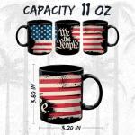We the People Ceramic Coffee Mug 11oz American Constitution Patriotic - Tea Coffee Mug with Comfortable Grip - Unique Fun Gift Cup for Office or Home - Vibrant Long-Lasting Print ID45211