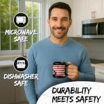 We the People Ceramic Coffee Mug 11oz American Constitution Patriotic - Tea Coffee Mug with Comfortable Grip - Unique Fun Gift Cup for Office or Home - Vibrant Long-Lasting Print ID45211