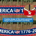 Probsin 250th Anniversary Banner 120" x 20" America 1776-2026 USA 250 Years Birthday Freedom American Map Patriotic Party Supplies Home Decorations for Outdoor, Indoor, Yard, Garden, Porch, Lawn