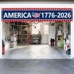 Probsin 250th Anniversary Banner 120" x 20" America 1776-2026 USA 250 Years Birthday Freedom American Map Patriotic Party Supplies Home Decorations for Outdoor, Indoor, Yard, Garden, Porch, Lawn