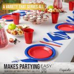 350-Piece Patriotic Party Plates and Cutlery Set