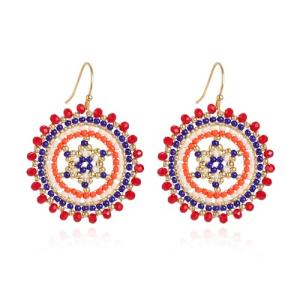 4th Of July Earrings For Women American Usa Patriotic Red White And Blue Flag Earrings Anniversary National Day Decorative Jewelry Gifts