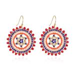 4th Of July Earrings For Women American Usa Patriotic Red White And Blue Flag Earrings Anniversary National Day Decorative Jewelry Gifts