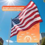 American Flag 3x5 Outdoor Heavy Duty - American Flag US Flags 3x5 Outdoor,Embroidered Stars and Sewn Stripes American Flags Outside Hanging Weatherproof Standard