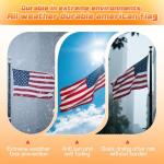 American Flag 3x5 Outdoor Heavy Duty - American Flag US Flags 3x5 Outdoor,Embroidered Stars and Sewn Stripes American Flags Outside Hanging Weatherproof Standard