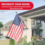 American Flag 3x5 Outdoor Heavy Duty - American Flag US Flags 3x5 Outdoor,Embroidered Stars and Sewn Stripes American Flags Outside Hanging Weatherproof Standard
