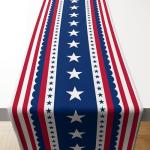 OHOME 4th of July Decorations - Patriotic USA Stars Table Runner for Home | Memorial Day Decorations - 250 America Anniversary Fourth of July Accessories Decor Party Supplies Indoor Outdoor