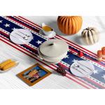 OHOME 4th of July Decorations - Patriotic USA Stars Table Runner for Home | Memorial Day Decorations - 250 America Anniversary Fourth of July Accessories Decor Party Supplies Indoor Outdoor
