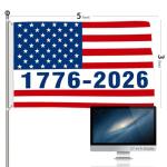 Probsin 250 Anniversary Flag 3x5 Ft USA American 1776-2026 Star Stripe 250th Anniversary Patriotic Yard Signs Party Supplies Hanging Decor for Room House Welcome Photo Backdrop with Brass Grommets