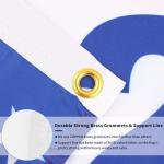 Probsin 250 Anniversary Flag 3x5 Ft USA American 1776-2026 Star Stripe 250th Anniversary Patriotic Yard Signs Party Supplies Hanging Decor for Room House Welcome Photo Backdrop with Brass Grommets