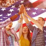 Highergo 24 Pcs 250th Anniversary USA Bracelet Bulk 4th of July Wristband American Patriotic Independence Day Party Favor Gift (Fresh)