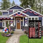 America 250th Anniversary Garden Flag, We the People 1776-2026 USA 250 Years Banner 4th of July Patriotic Yard Sign Double-Sided Waterproof Flag 12x18 Inch