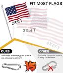 Sinyoeer 6FT Flag Poles, Carbon Fiber Heavy Duty Flagpoles for Outside House, House Flag Poles for Porch, 1 inch Flag Pole for for 3x5 Flag (Without Bracket)