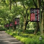 America 250th Anniversary Garden Flag, We the People 1776-2026 USA 250 Years Banner 4th of July Patriotic Yard Sign Double-Sided Waterproof Flag 12x18 Inch