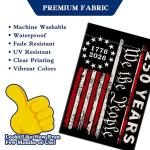 America 250th Anniversary Garden Flag, We the People 1776-2026 USA 250 Years Banner 4th of July Patriotic Yard Sign Double-Sided Waterproof Flag 12x18 Inch