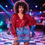 ELABEST Rhinestone Chain Belt Crystal Waist Belt Statement Diamond Patriotic Star Belly Jewelry