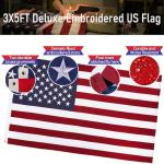 LETSTRY 6FT Black Flag Pole Kit for Outside House with American Flag & Solar Light,1" Thickened Stainless Steel Wall Mount Flagpole with 180°Adjustable Bracket for Residential Outdoor PorchPorch