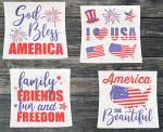 Iconikal July 4th Disposable Dinner Paper Party Napkins, Patriotic American, 75-Count