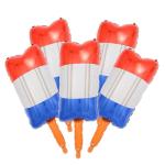 Soochat Patriotic Balloons 4th of July Balloons Ice Cream Balloon Popsicles Foil Balloon for 4th of July Independence Day Birthday Party Decorations 5 Pcs