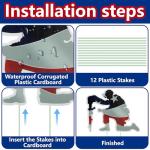 6 Pcs 4th of July Yard Signs Decorations, Independence Day Soldiers and USA Letter Lawn Patio Sign, Memorial Day Decoration Patriotic Lawn Sign with 12 Stakes for Home Garden Pathway Decor