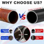 Butizone 20 FT Heavy Duty Aluminum Flag Pole Kit, 14 Gauge Extra Thick Outdoor Flagpole with 3x5 American Flag, Six-Section Design with Durable Alloy Clips for Home and Business Use