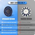 GHOSOONE 20FT 12 Gauge Heavy Duty Flag Pole Kit with Solar Light,Ground Flag Pole for Outside House Extra Thick Aluminum Flagpoles with 136 Led Light & 3x5 American Flag,110MPH Wind Tested,Black