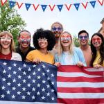 4th of July Star Glasses 12 Pairs Patriotic Fourth of July Star Sunglasses Red White and Blue American Flag Sunglasses USA Themed Glasses for Memorial Day Independence Day Party Supplies Decorations