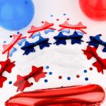 4th of July Star Glasses 12 Pairs Patriotic Fourth of July Star Sunglasses Red White and Blue American Flag Sunglasses USA Themed Glasses for Memorial Day Independence Day Party Supplies Decorations