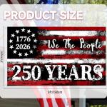 America 250th Anniversary Flag, 3 Ply Year American Anniversary Flag- Double Sided, 3x5 Ft, 250 Years Birthday Patriotic Decor for Outdoor, Front Door, Porch, Wall (A2)