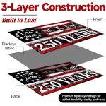 America 250th Anniversary Flag, 3 Ply Year American Anniversary Flag- Double Sided, 3x5 Ft, 250 Years Birthday Patriotic Decor for Outdoor, Front Door, Porch, Wall (A2)