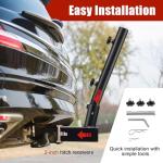 Truck Flag Pole with Hitch Holder – 6FT Heavy Duty Flagpole Kit for 2" Tow Hitch, Dual Angle Mount, Windproof Sleeve for Trucks, Jeep,Trailer – for Tailgating,Parades,Off-Road Flag Display