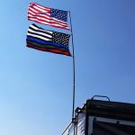 The Traveler Two Flag RV Ladder Flag Pole Kit. Includes Two Beautiful 3’x5’ Flags, Steel RV Flag pole Mount, Fits Standard 1” RV Ladders,14ft Fiberglass Retractable Pole, And A Storage Bag.