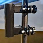 The Traveler Two Flag RV Ladder Flag Pole Kit. Includes Two Beautiful 3’x5’ Flags, Steel RV Flag pole Mount, Fits Standard 1” RV Ladders,14ft Fiberglass Retractable Pole, And A Storage Bag.