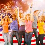 Moon Boat 144PCS 4th/Fourth of July Accessories Party Favors: Patriotic Silicone Rubber Bracelets Bulk USA Flag Wristbands American Memorial Day Decorations Gifts Supplies