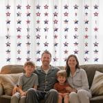 10 Pack Patriotic Memorial Day & 4th of July Decorations - Red White and Blue Star Banner Flags, American Flag Bunting for Independence Day Party Supply