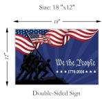250th Anniversary Yard Sign America 250 Years of Freedom 1776–2026 Patriotic 250th Birthday Decor Double Sided Corrugated Plastic Outdoor Weatherproof Signs With H Stake 18"x12"