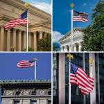 25FT Heavy Duty Flag Pole for Outside House, 12 Gauge Extra Thick Aluminum Flagpole Kit, 100MPH Wind Resistance Tested, Residential & Commercial Flag Pole with 3x5 American Flag, Concrete Mountable with Installation Guide, Silver