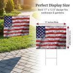 "I Pledge Allegiance to the Flag" Yard Sign 18"x14" with 15" H-Stake - Patriotic American Inspirational All-Weather Corrugated Plastic, Double-Sided Design Lawn Ornament Décor