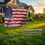 "I Pledge Allegiance to the Flag" Yard Sign 18"x14" with 15" H-Stake - Patriotic American Inspirational All-Weather Corrugated Plastic, Double-Sided Design Lawn Ornament Décor