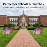 "I Pledge Allegiance to the Flag" Yard Sign 18"x14" with 15" H-Stake - Patriotic American Inspirational All-Weather Corrugated Plastic, Double-Sided Design Lawn Ornament Décor